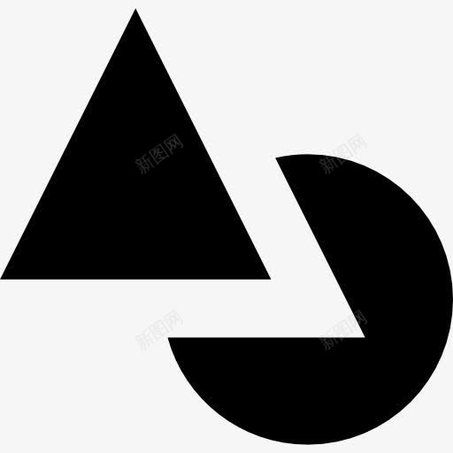 分图标png_新图网 https://ixintu.com 三角形 图形工具 图形的设计 图形编辑 圆形状