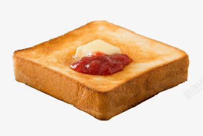 一片面包png免抠素材_新图网 https://ixintu.com 早餐 西点 面包片 食物