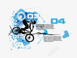 BMX运动花式自行车高清图片