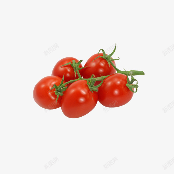 一串西红色png免抠素材_新图网 https://ixintu.com 水果 熟的西红柿 红色的西红柿 西红柿