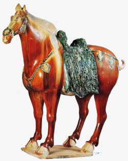 中国马形象雕塑唐三彩马雕塑高清图片