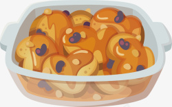 威化饼饼干心形美味的食物矢量图高清图片