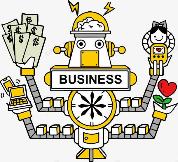 机器人生产线png免抠素材_新图网 https://ixintu.com 机器人 机器人矢量 生产线