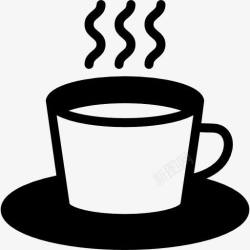 热咖啡杯杯热咖啡图标高清图片