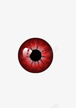 眼球免扣PNG图红色眼球高清图片