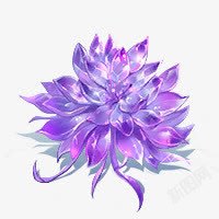 质感创意紫色的花朵效果素材