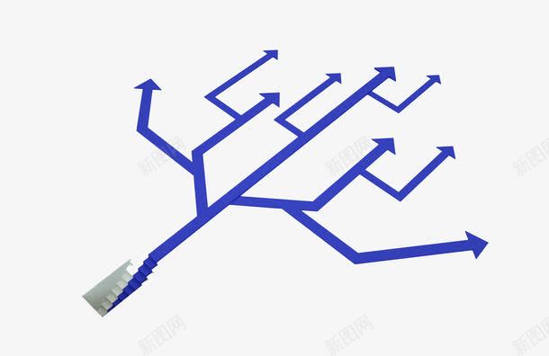 箭头树杈png免抠素材_新图网 https://ixintu.com 分支 卡通手绘 水彩画 箭头树杈 装饰图案