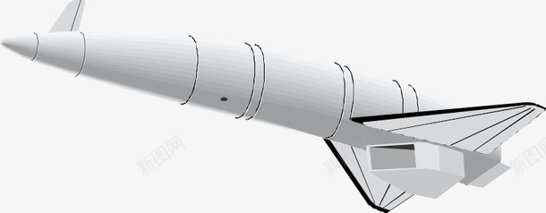 创意白色空天飞机图矢量图ai免抠素材_新图网 https://ixintu.com 太空 航空 飞机 矢量图