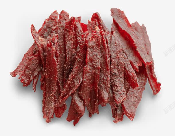 红色鲜嫩牛肉干png免抠素材_新图网 https://ixintu.com 产品实图 牛肉干 红色 鲜嫩