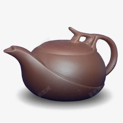 陶瓷茶壶png免抠素材_新图网 https://ixintu.com 中国风 喝茶 棕色茶壶 茶文化 饮茶