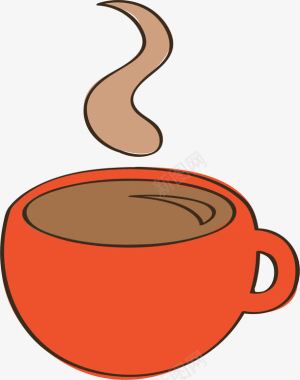 手绘咖啡杯元素图标图标