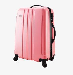 粉色的拉杆箱粉色行李箱高清图片