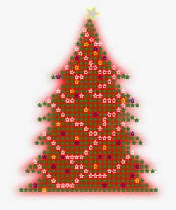 鍦癁鑺傞发光的圣诞树高清图片