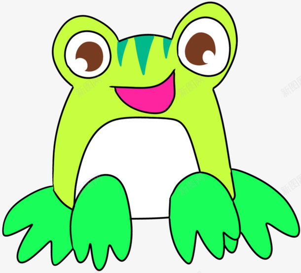 可爱绿色青蛙png免抠素材_新图网 https://ixintu.com 卡通青蛙 可爱绿色 小青蛙 青蛙 青蛙卡通