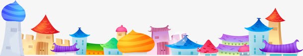 卡通彩色梦幻建筑城堡png免抠素材_新图网 https://ixintu.com 卡通 城堡 建筑 彩色 梦幻