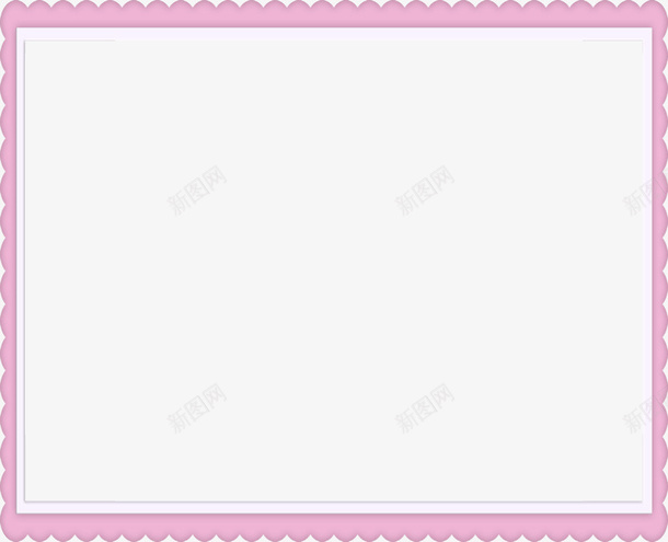 粉色花纹边框png免抠素材_新图网 https://ixintu.com 粉色 素材 花纹 边框