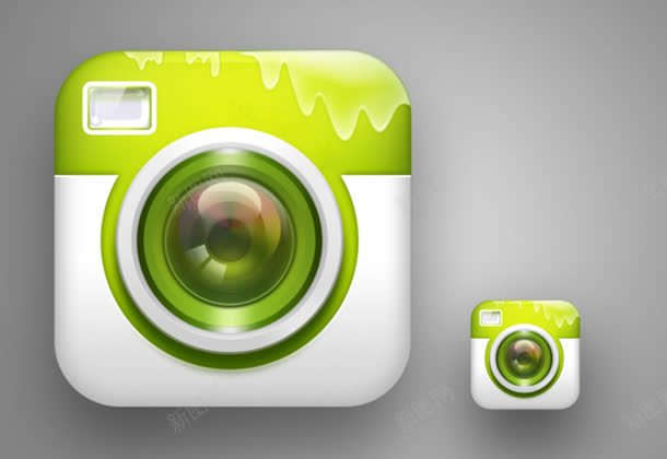 绿色清新照相机创意png免抠素材_新图网 https://ixintu.com 创意 清新 照相机 绿色