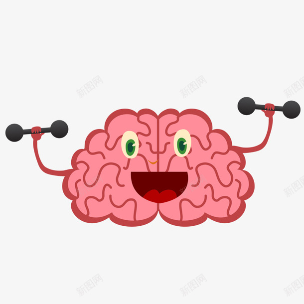 手绘大脑png免抠素材_新图网 https://ixintu.com 健身 大脑 手绘画 矢量装饰 装饰