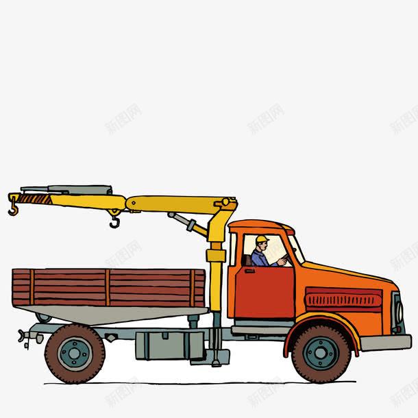 开卡车的工人png免抠素材_新图网 https://ixintu.com 卡车 工人 起重机
