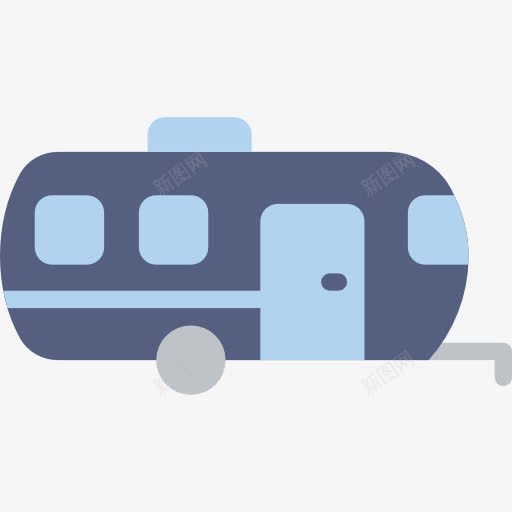 拖车图标png_新图网 https://ixintu.com 交通 夏天的假期 大篷车 拖车 运输和交付 运输车辆 露营
