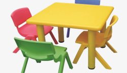 儿童塑料小桌椅素材