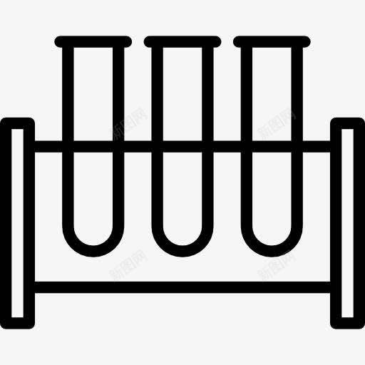 试管架图标png_新图网 https://ixintu.com 化学 化工 实验室 工具 科学