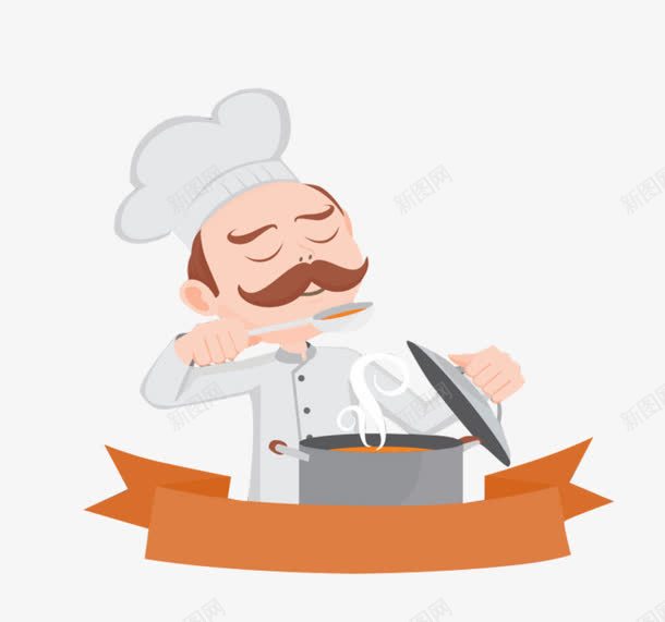 厨师卡通png免抠素材_新图网 https://ixintu.com 促销 做饭 卡通厨师 香味