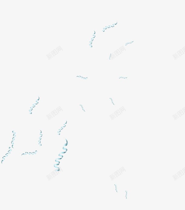 蓝色漂浮彩带png免抠素材_新图网 https://ixintu.com 免抠PNG 彩带 活动 漂浮 蓝色 装饰图案
