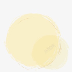 浅黄色边框圈圈高清图片