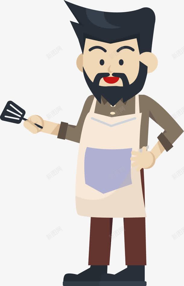 做饭的男人png免抠素材_新图网 https://ixintu.com 做饭 厨师 大厨 手绘 男人