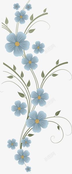 古典水墨花朵植物美景素材