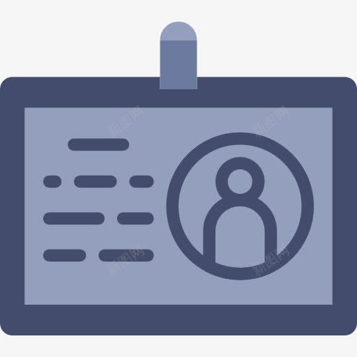 身份证图标png_新图网 https://ixintu.com 业务 允许通行 用户识别 身份 身份证 身份证图例 通行证