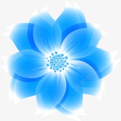 蓝色花蕊蓝色花朵高清图片