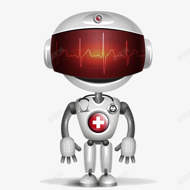 一个医护机器人png免抠素材_新图网 https://ixintu.com 医护 十字架机器人 机器人 科技