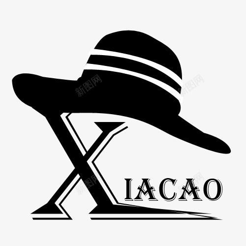 标签logopsd免抠素材_新图网 https://ixintu.com 帽子logo 标签 黑白色