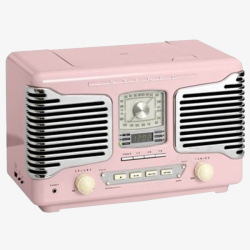 粉色收音机素材