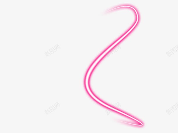 粉色线条高光透明png免抠素材_新图网 https://ixintu.com 粉色 线条 透明