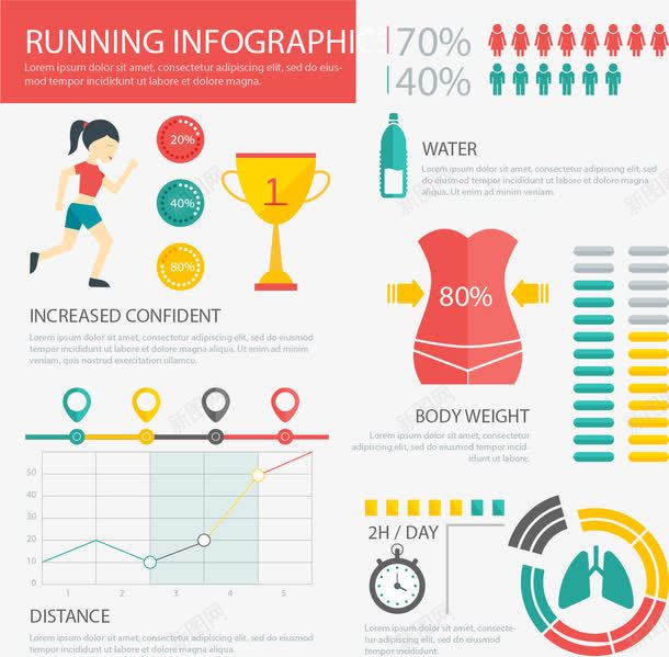 手绘跑步数据png免抠素材_新图网 https://ixintu.com 健康指数 健身 手绘 跑步