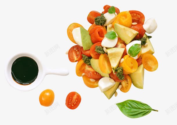 新鲜水果png免抠素材_新图网 https://ixintu.com 新鲜水果 沙拉 番茄 食物