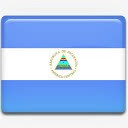 尼加拉瓜国旗国国家标志素材