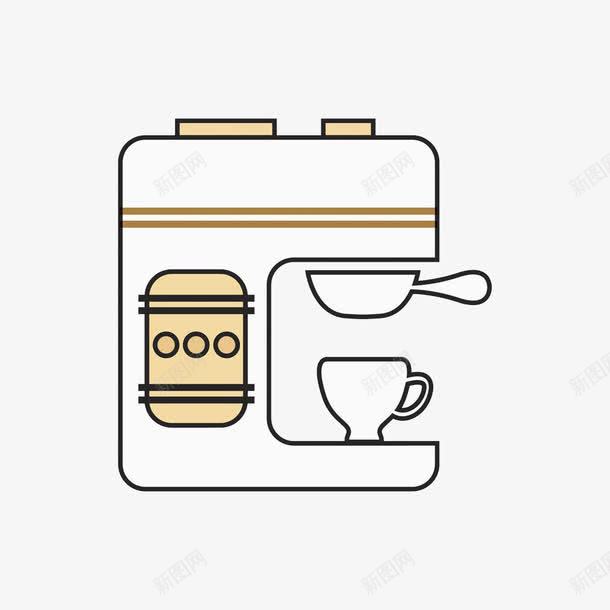卡通咖啡机png免抠素材_新图网 https://ixintu.com png 卡通 咖啡 咖啡机 机器