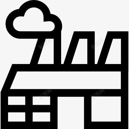 工厂图标png_新图网 https://ixintu.com 工业 工业污染 工厂 建筑 景观 污染