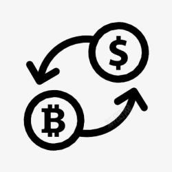 exchange比特币交换率TheBitcoinIcons图标高清图片