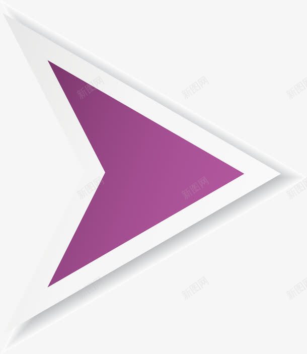 紫色简约箭头方向图标png_新图网 https://ixintu.com 几何 图形 方向 简约 箭头 紫色 装饰图案