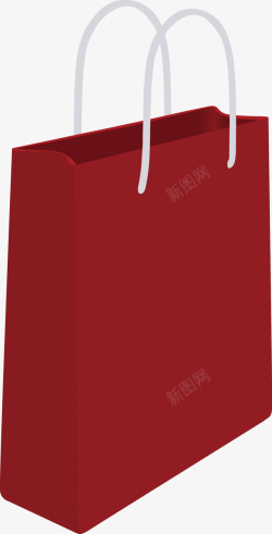 免费矢量图片红色购物袋免费片高清图片