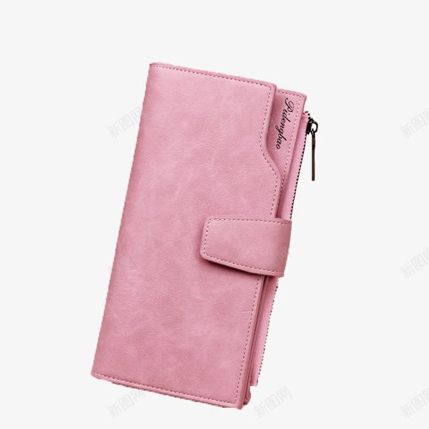 粉色小钱包png免抠素材_新图网 https://ixintu.com 产品实物 手拿包 皮包 长款 零钱包