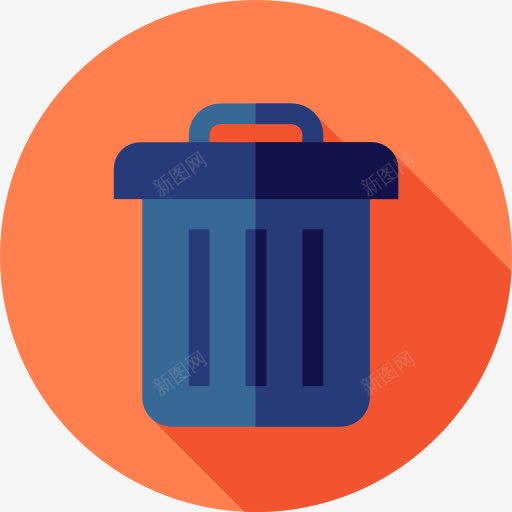 垃圾图标png_新图网 https://ixintu.com 可以 器皿 垃圾 垃圾桶 垃圾篮 家具和家居 工具 接口