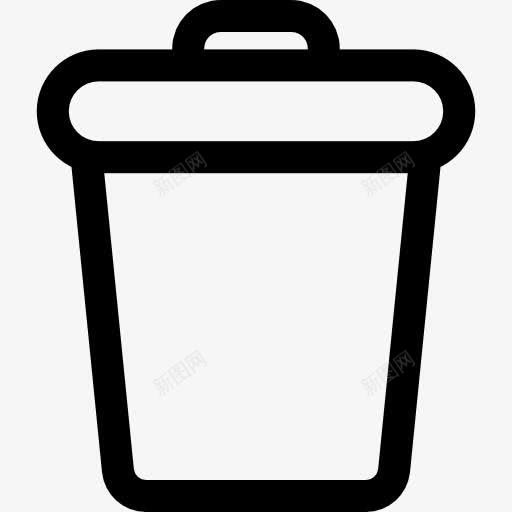 废纸篓图标png_新图网 https://ixintu.com 垃圾 垃圾桶 带盖垃圾桶