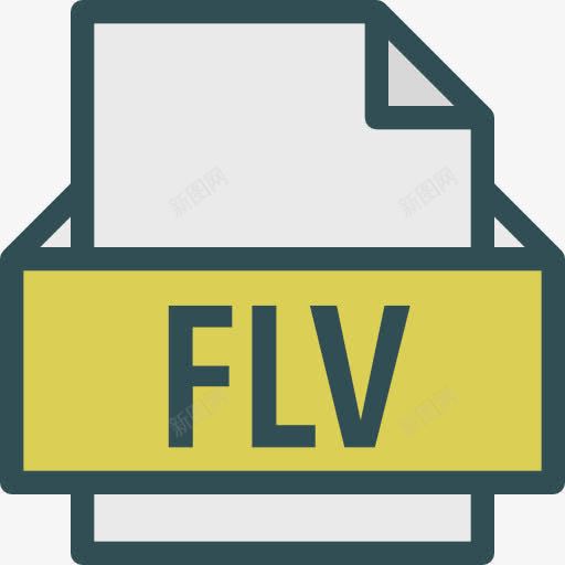 图标png_新图网 https://ixintu.com FLV文件 FLV格式 延伸 文件 文件和文件夹 格式 档案