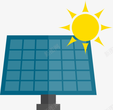 太阳能挡板图标图标